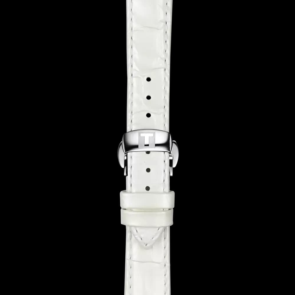 Tissot Official White Leather Strap Lugs 16 mm [Leather, White, 16.00]