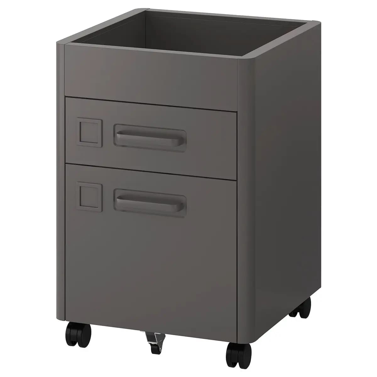 IKEA IDÅSEN Drawer unit on casters, dark gray [Width 16 1/2 ", Depth 18 1/2 ", Height 24 "]