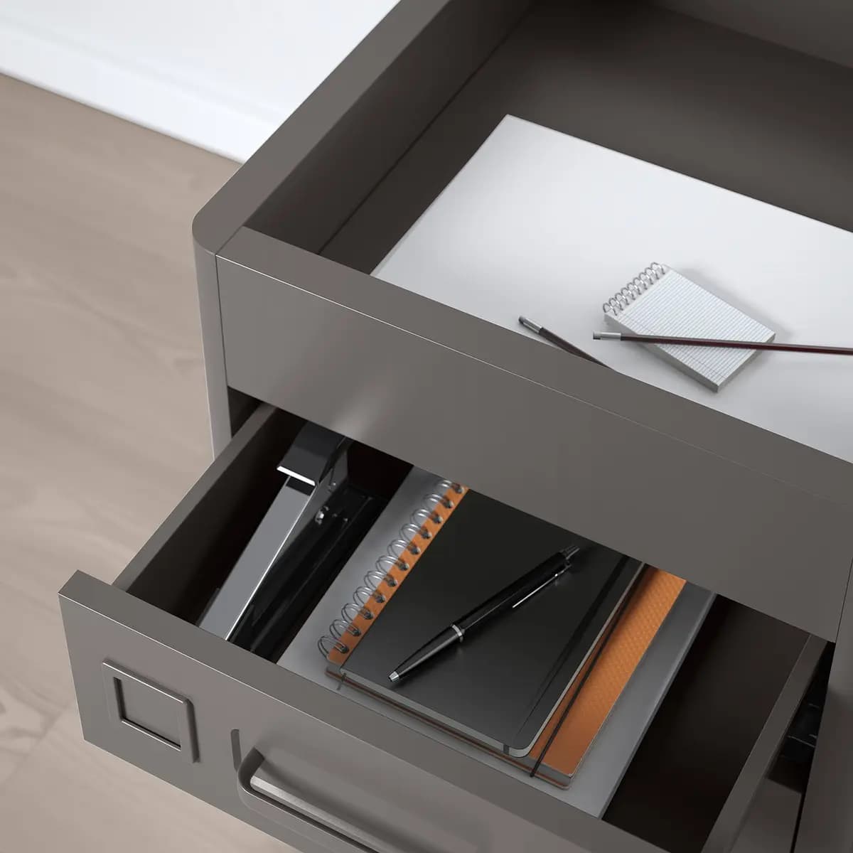 IKEA IDÅSEN Drawer unit on casters, dark gray [Width 16 1/2 ", Depth 18 1/2 ", Height 24 "]