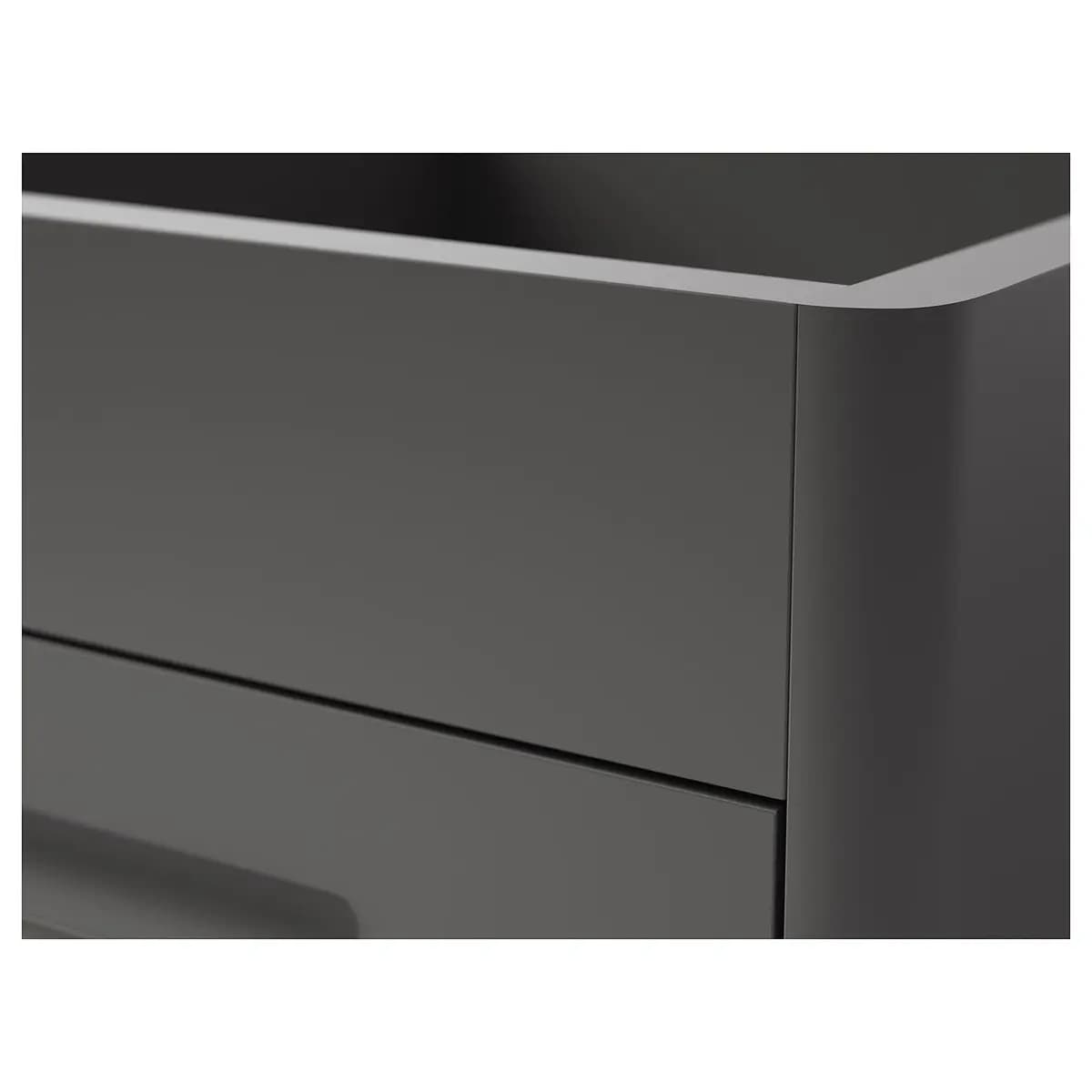 IKEA IDÅSEN Drawer unit on casters, dark gray [Width 16 1/2 ", Depth 18 1/2 ", Height 24 "]