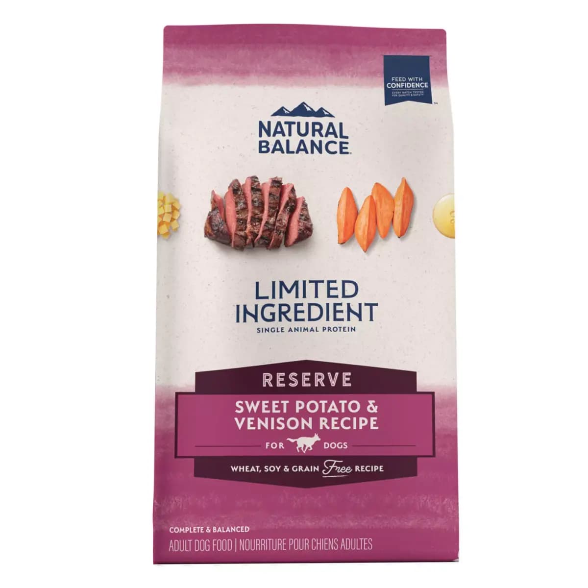Natural Balance Limited Ingredient Diet Adult Dry Dog Food - Grain Free, Sweet Potato & Venison [Brand Natural Balance, Food Type Kibble, Breed Size All, Life Stage Adult]