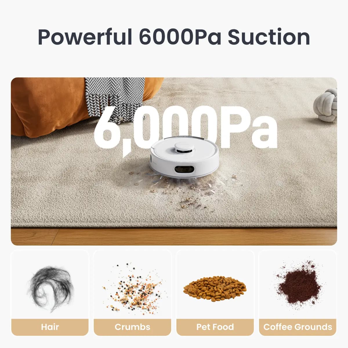 SwitchBot K11+ White [248 × 248 × 98.5 mm, 2.3 kg, 6000Pa]