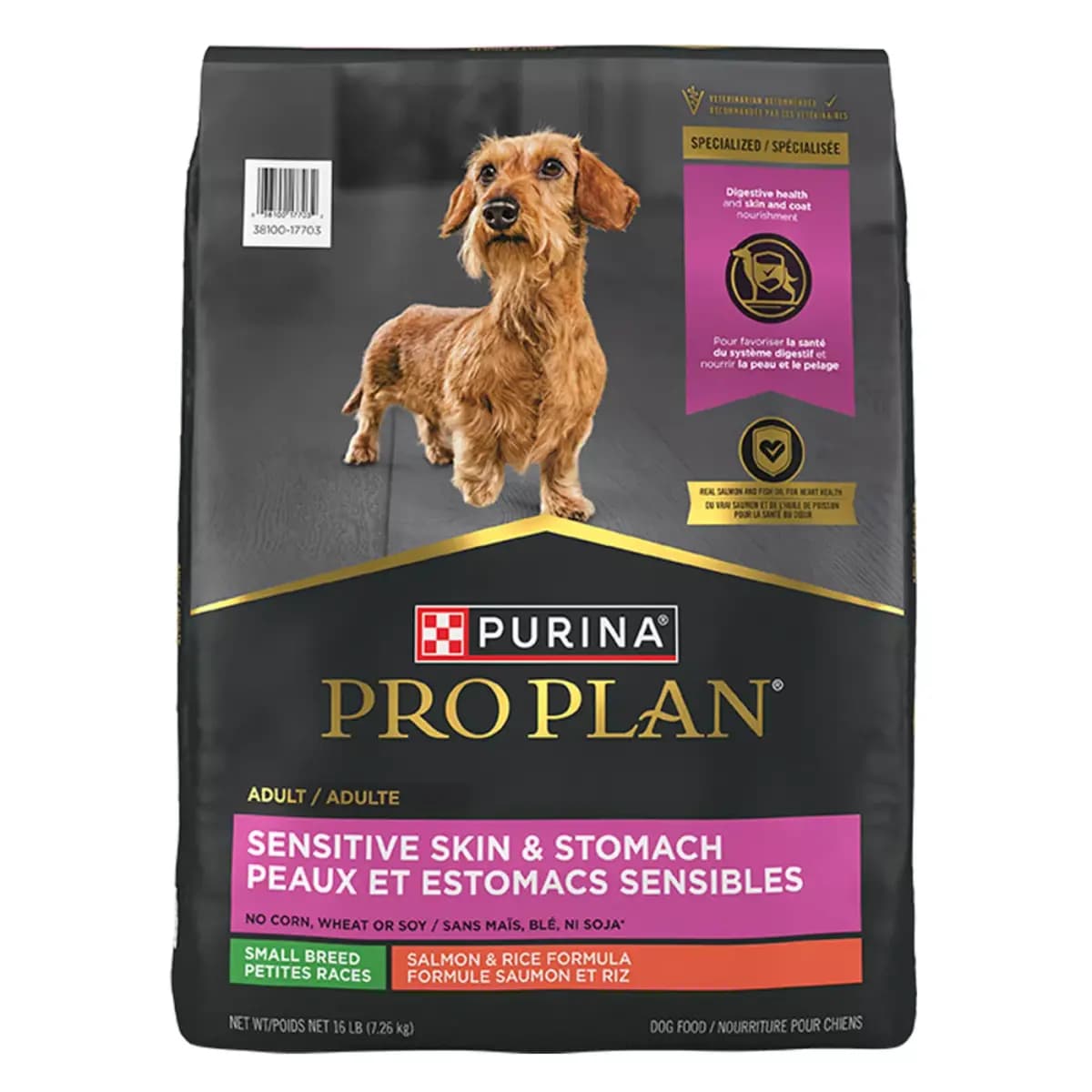 Pro Plan Sensitive Skin & Stomach Formula Purina Pro Plan Sensitive Skin and Stomach Dry Dog Food Small Breed, Adult Salmon & Rice Formula [Brand Pro Plan Sensitive Skin & Stomach 