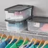 Sterilite 18qt Ultra Clear Latch Box Clear Base Flat Gray Lid and Latches [Plastic, 18 Quart, Spot or Wipe Clean]