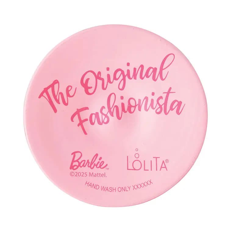 Lolita Barbie The Original Fashionista Handpainted Wine Glass, 15 oz. [Message Barbie. Groovy vibes, Dimensions Holds 15 oz.; 9.05" H, Count 1, Care instructions Hand wash only.]