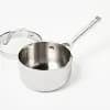 1.5qt Stainless Steel Sauce Pan with Straining Lid Silver - Figmint™ [6.3 Inches, 2.5 Pounds, Stainless Steel]