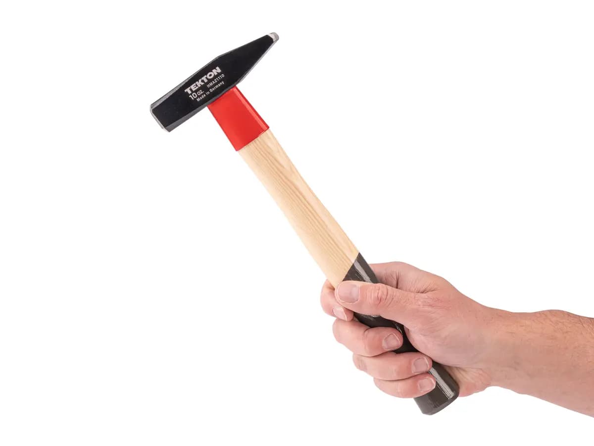 TEKTON 10 oz. Cross Peen Hammer [A. Length (in.) 11.8, B. Width (in.) 4.1, C. Height (in.) 1.0]