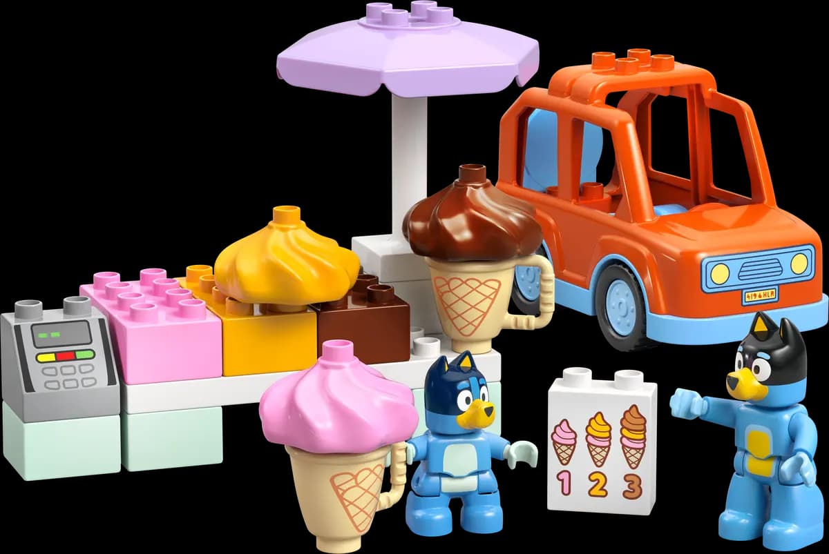 LEGO Ice Cream Trip with Bluey 10458 [22 pieces, ages 2+, Bluey]