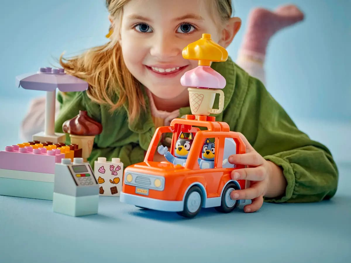 LEGO Ice Cream Trip with Bluey 10458 [22 pieces, ages 2+, Bluey]