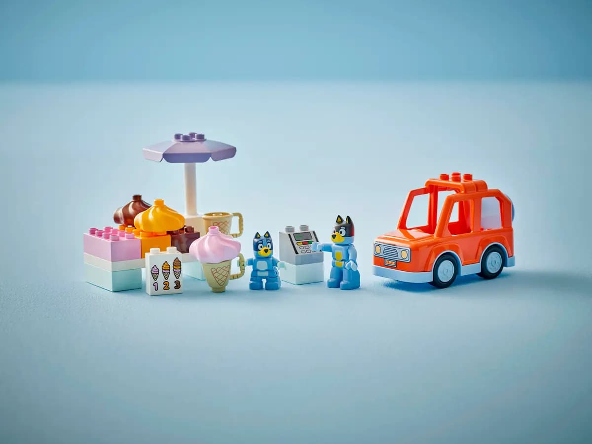 LEGO Ice Cream Trip with Bluey 10458 [22 pieces, ages 2+, Bluey]
