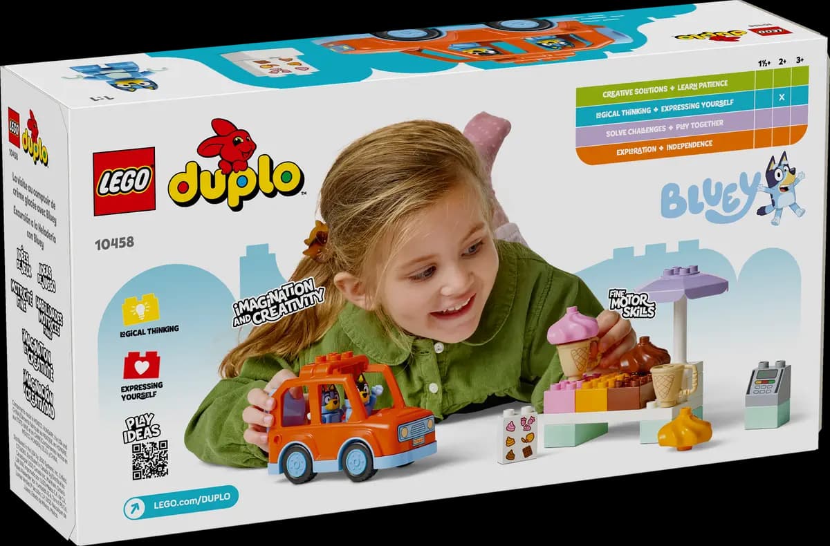 LEGO Ice Cream Trip with Bluey 10458 [22 pieces, ages 2+, Bluey]
