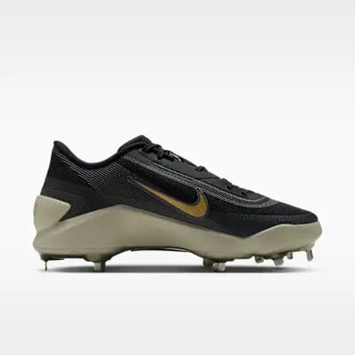 Nike Diamond Showcase MTL Men's Baseball Cleats Black/Light Khaki/Anthracite [Black/Light Khaki/Anthracite, High-top top silhouette provides ankle support., Foam midsole]