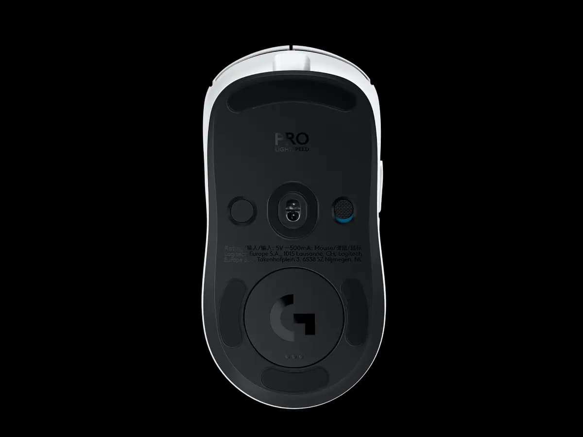 Logitech PRO 2 LIGHTSPEED - White [1.57 in (40 mm), 2.5 in (63.5 mm), 4.92 in (125 mm)]