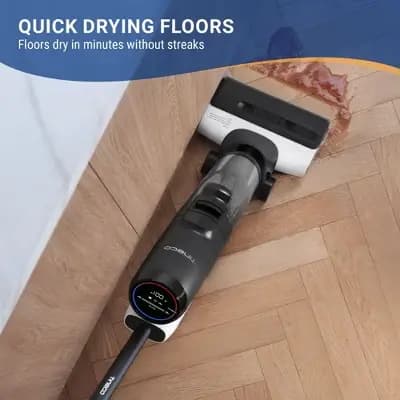 Tineco Floorwasher 6 Series Cordless Wet Dry Vacuum and Mop with FlashDry Self-Cleaning Dock [9 inches, 0 feet, Battery]