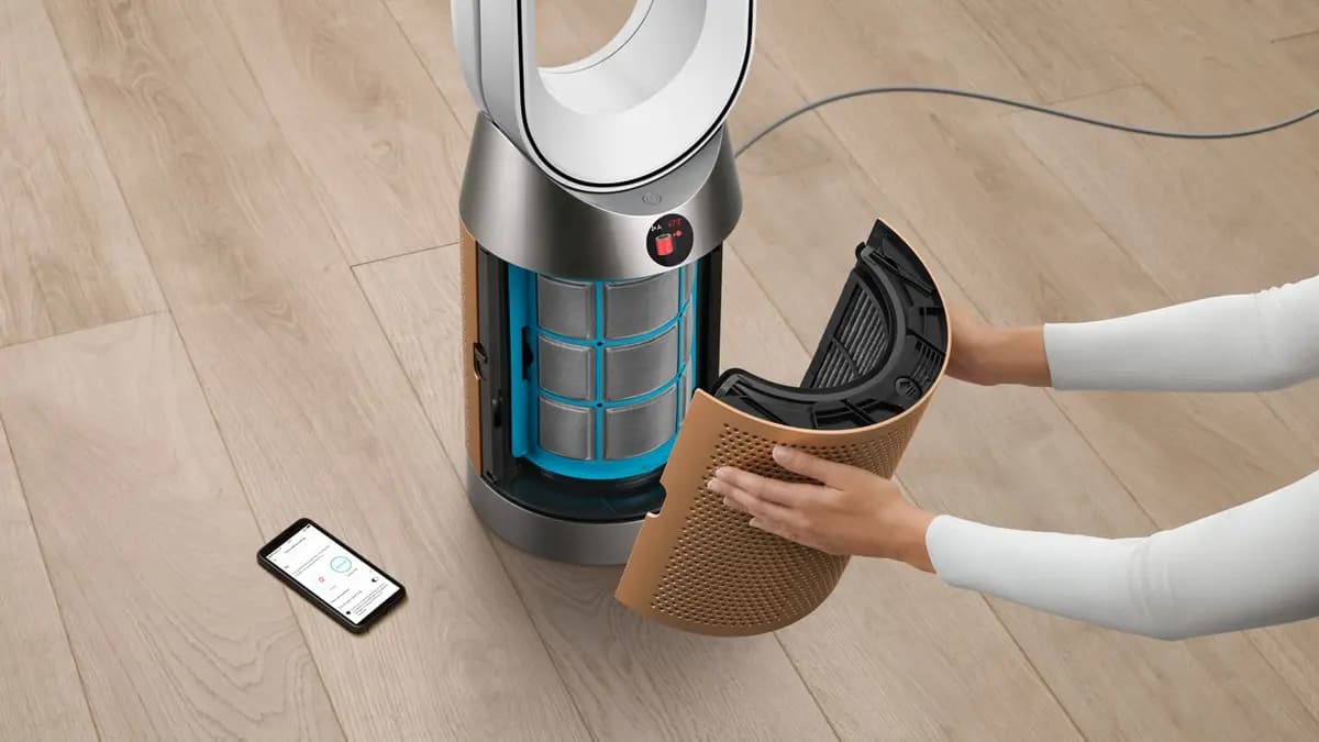 Dyson Purifier Cool De-NOx PC2 Nickel/Gold [10.8 lb, 350 degrees, 8.7 in]