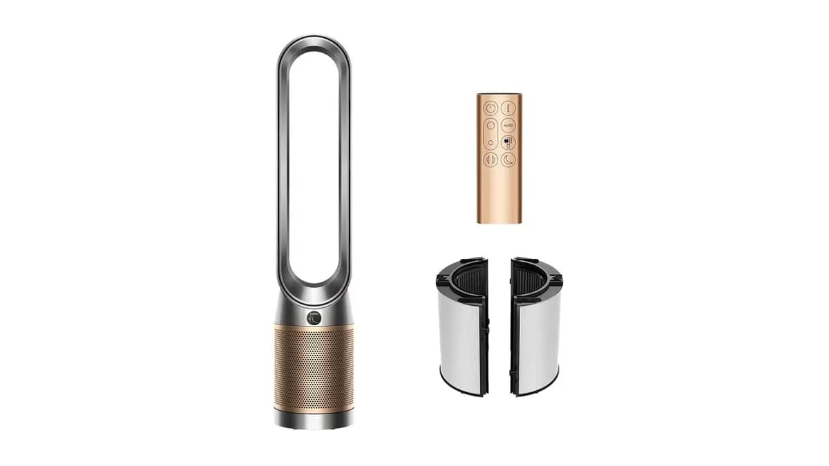 Dyson Purifier Cool De-NOx PC2 Nickel/Gold [10.8 lb, 350 degrees, 8.7 in]
