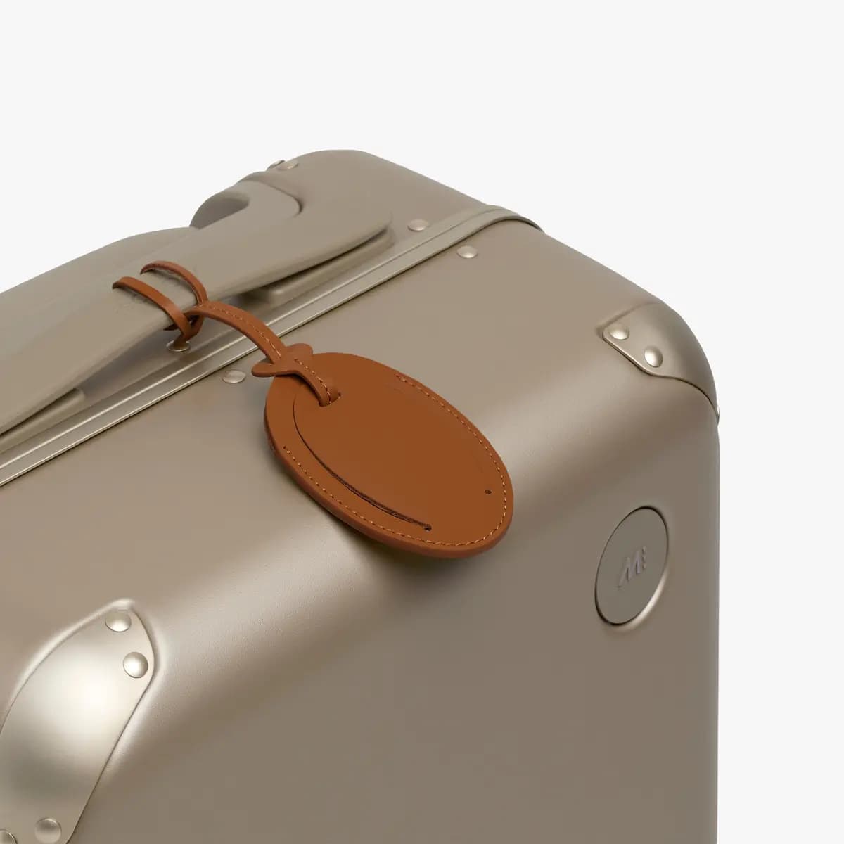 Monos Monos × Reformation Luggage Tag Butterscotch [Made with 100% deadstock leather, Secure to luggage with a loop closure, 0.10 lb / 0.04 kg]