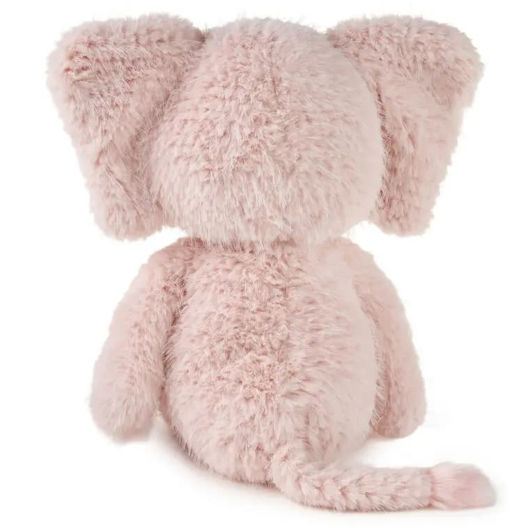 Pink Elephant Plush, 10\ [Dimensions 8'' W x 10'' H x 8'' D, Material Plush fabric., Count 1, Care instructions To clean, wipe with a damp cloth.]