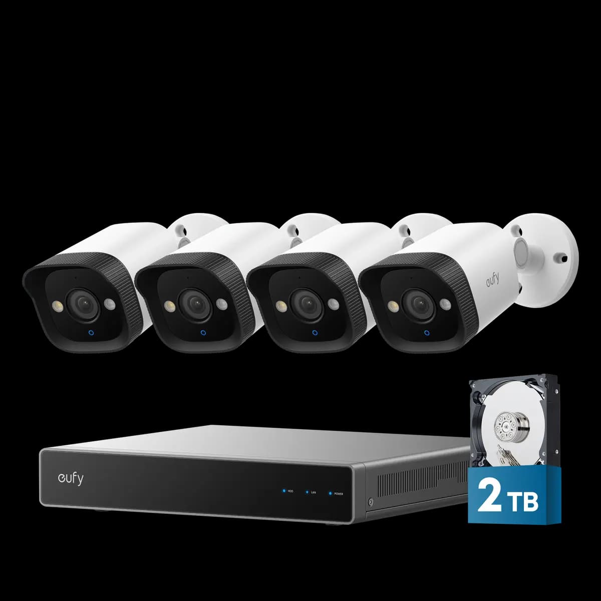 eufy PoE NVR Security System E40 [4K, 4K Single Lens, 122° FOV, 5× Digital Zoom]