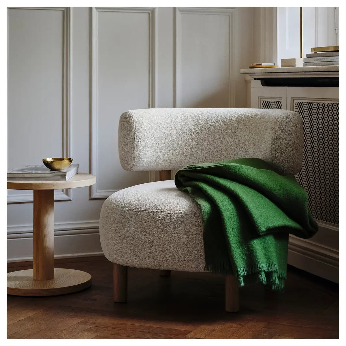 IKEA STOCKHOLM 2025 Side table, pine veneer natural 15 3/4 " [Diameter 15 3/4 ", Height 16 7/8 ", Max. load 33 lb]
