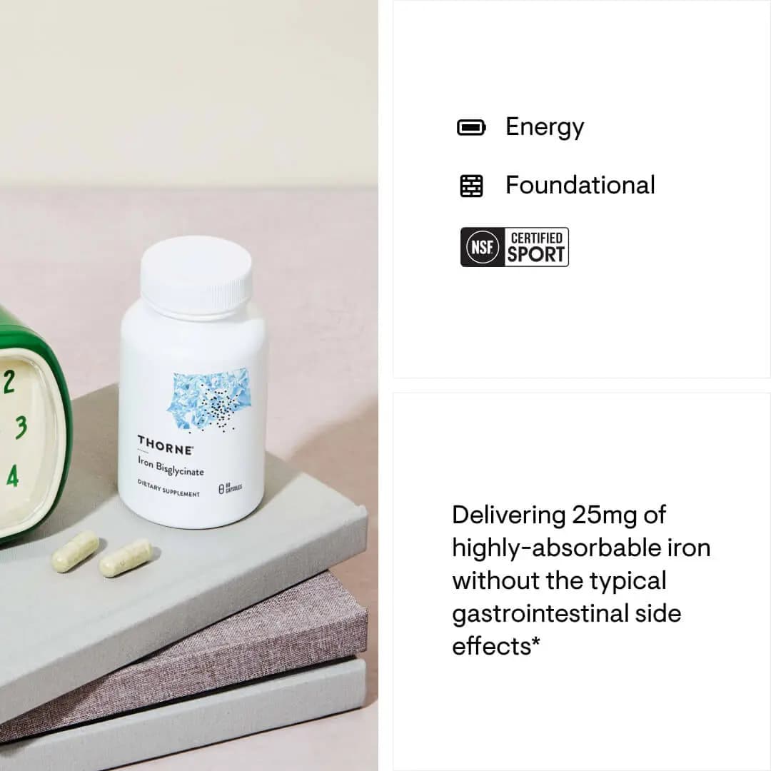 Thorne Iron Bisglycinate [1 Capsule(s), 60, 25mg]