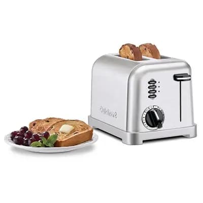 Cuisinart 2 Slice Classic Toaster - Stainless Steel - CPT-160P1 [4.22 Pounds, Stainless Steel, Spot or Wipe Clean]