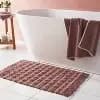 20"x30" Dotted Striped Bath Rug Mauve - Threshold™ [30 Inches (L), 20 Inches (W), Rectangle (shape), 1]