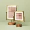 Hearth & Hand with Magnolia 4"x6" Brass Frame on Wood Pedestal - Hearth & Hand™ with Magnolia [10.25 Inches (L), 6.5 Inches (W), 1.34 Pounds, Steel (Frame)]