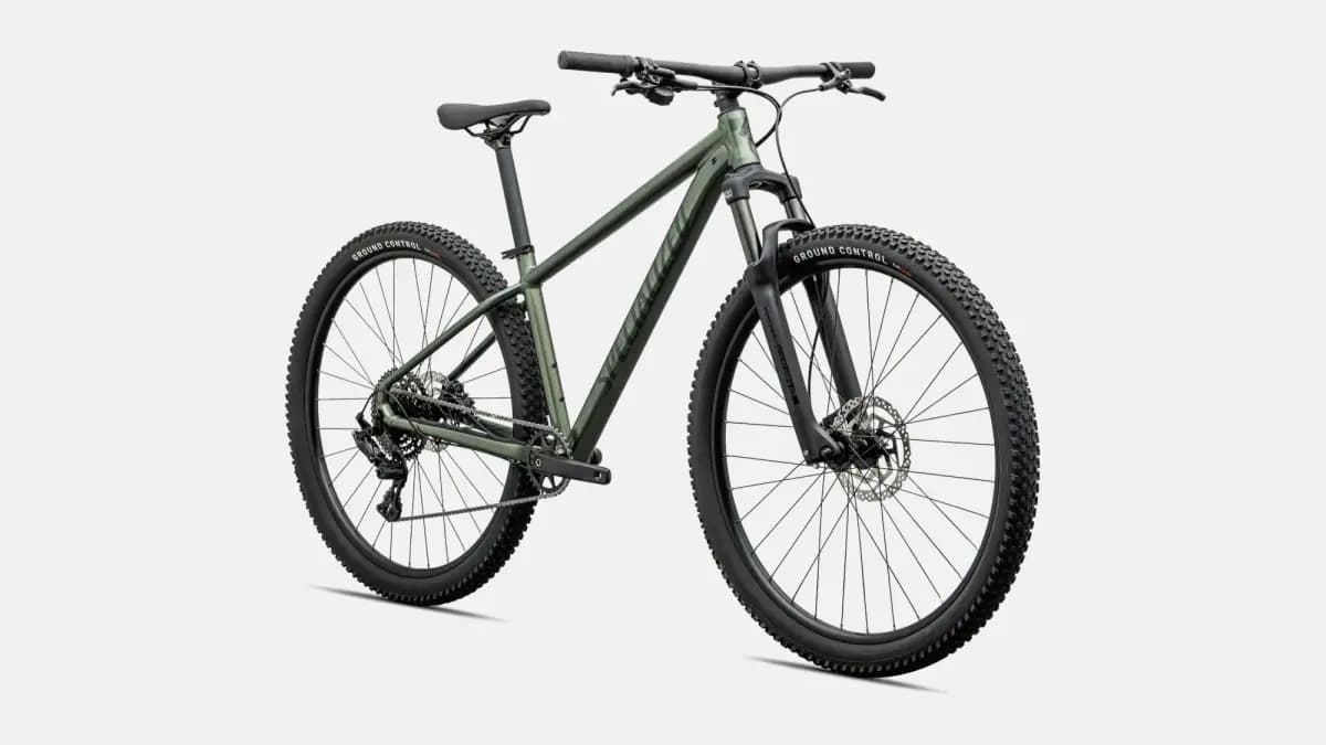 Specialized Rockhopper Sport [Specialized A1 premium butted alloy, zero-stack head tube, internal cable routing, 135x9mm forged dropouts, chainstay-mounted disc brake, replaceable 
