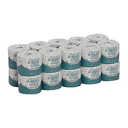 Angel Soft® Professional Series® by GP PRO Premium 2-Ply Toilet Paper, 450 Sheets Per Roll, Pack Of 20 Rolls [color White, size class Big, number of sheets per roll 450, Number Of 