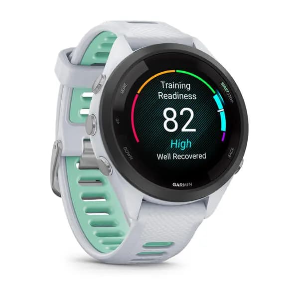 Garmin Forerunner® 265 [1.1" (28.1 mm) diameter, 5 ATM, AMOLED (optional always-on mode)]