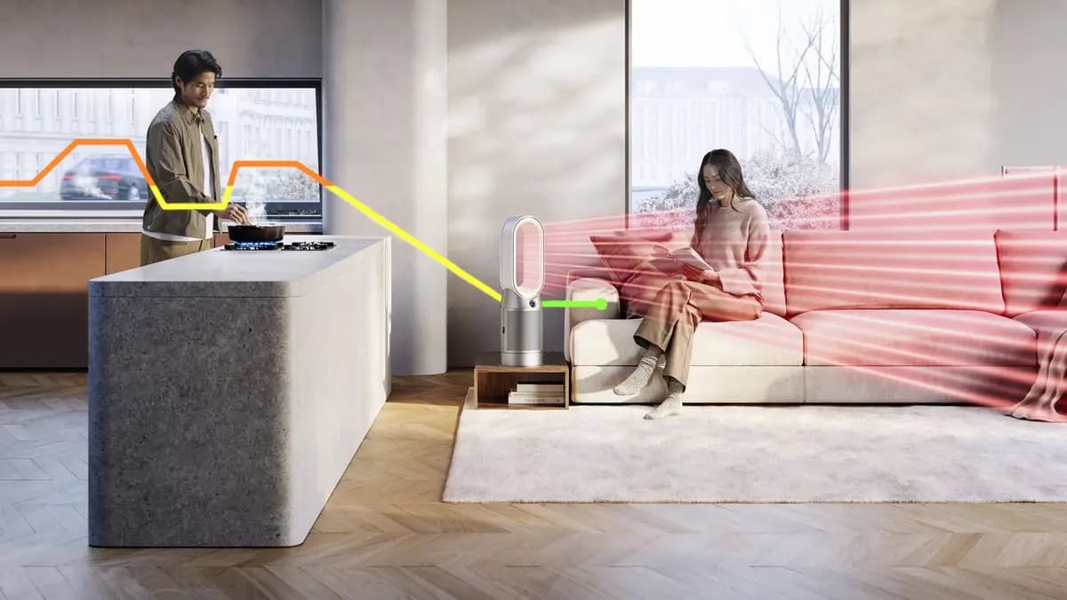 Dyson Purifier Hot+Cool HP1 (White/Silver) [11.7 lb, 350 degrees, 9.8 in]