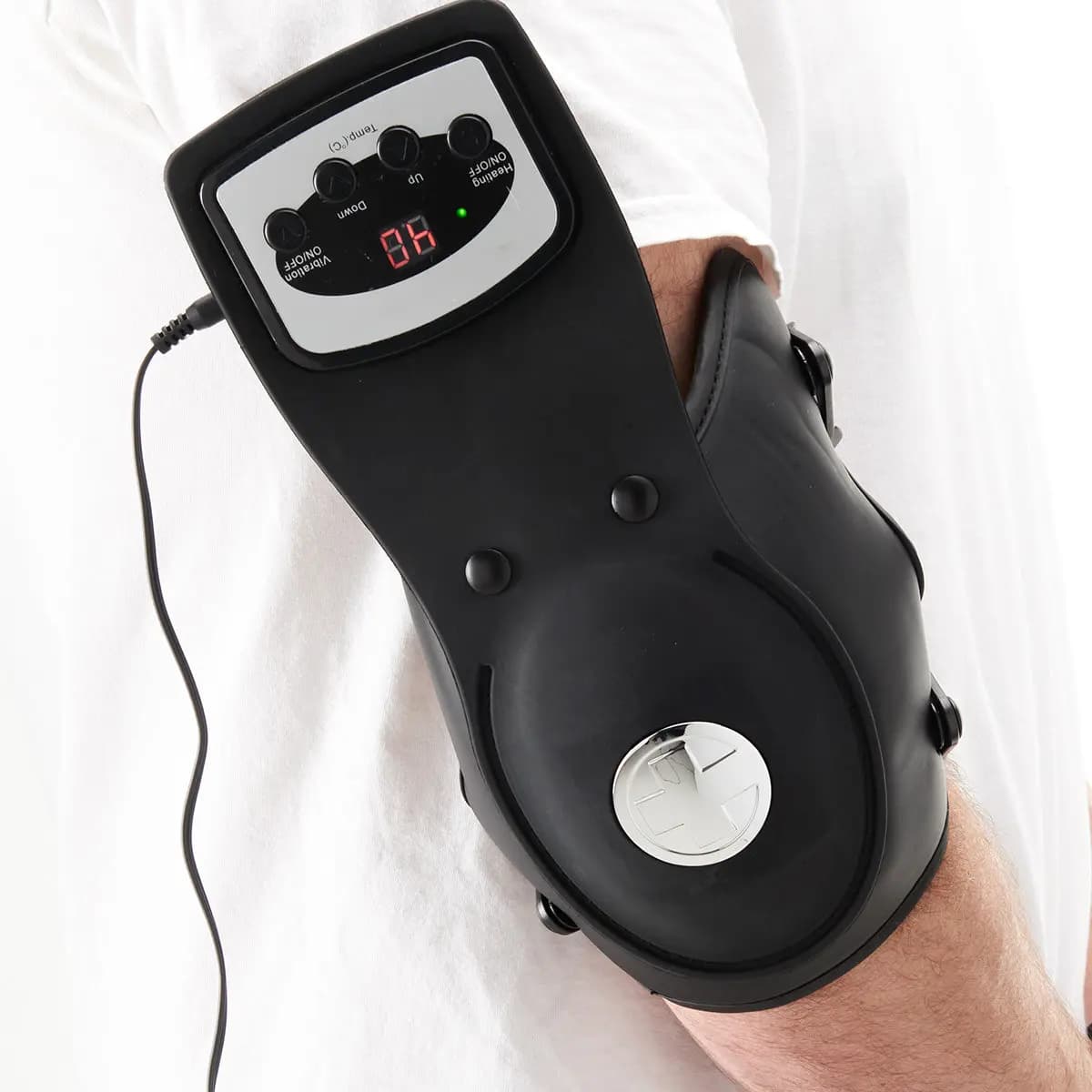 Sharper Image Heated Physiotherapy Massager [10.2" L x 9.1" W x 3.2" H, 1.1 lbs, 30 minutes]