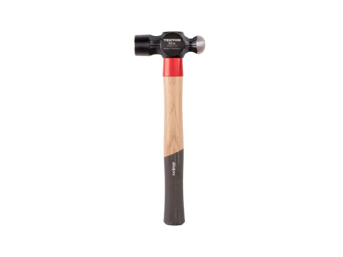 TEKTON 32 oz. Ball Peen Hammer [A. Length (in.) 13.9, B. Width (in.) 5.0, C. Height (in.) 1.5]