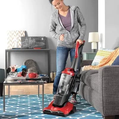 Dirt Devil Endura Express Bagless Compact Upright Vacuum Cleaner UD70171 Red: Lightweight, Motorized Brush Roll, 20ft Cord [960 watts, 11 Inches, 6.5 Feet]