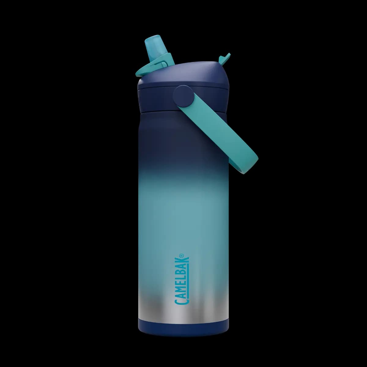CamelBak ThriveÃ¢â€žÂ¢ Flip Straw Kids 16oz Bottle, Insulated Stainless Steel [Flip, Bite, Sip, Leak-Proof, Easy to Carry]