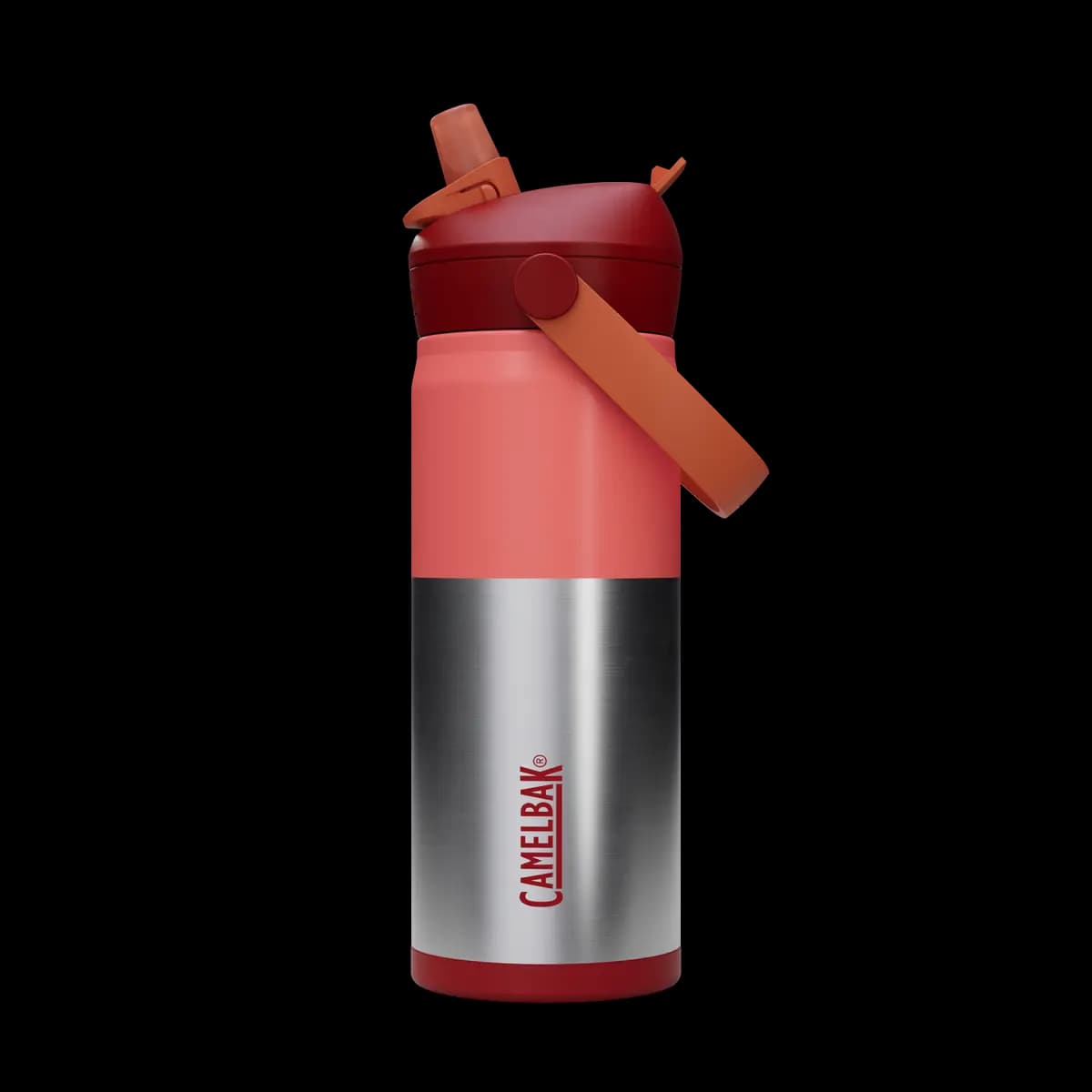 CamelBak ThriveÃ¢â€žÂ¢ Flip Straw Kids 16oz Bottle, Insulated Stainless Steel [Flip, Bite, Sip, Leak-Proof, Easy to Carry]