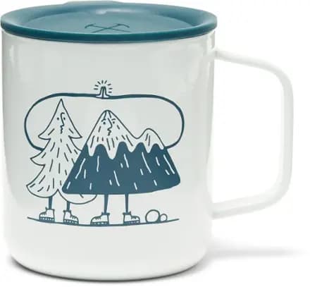 REI Co-op High 5 Alive Graphic Camp Mug - 12 fl. oz. Dusty White [Camping, 0.35 liters, 12 fluid ounces]