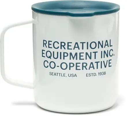 REI Co-op High 5 Alive Graphic Camp Mug - 12 fl. oz. Dusty White [Camping, 0.35 liters, 12 fluid ounces]