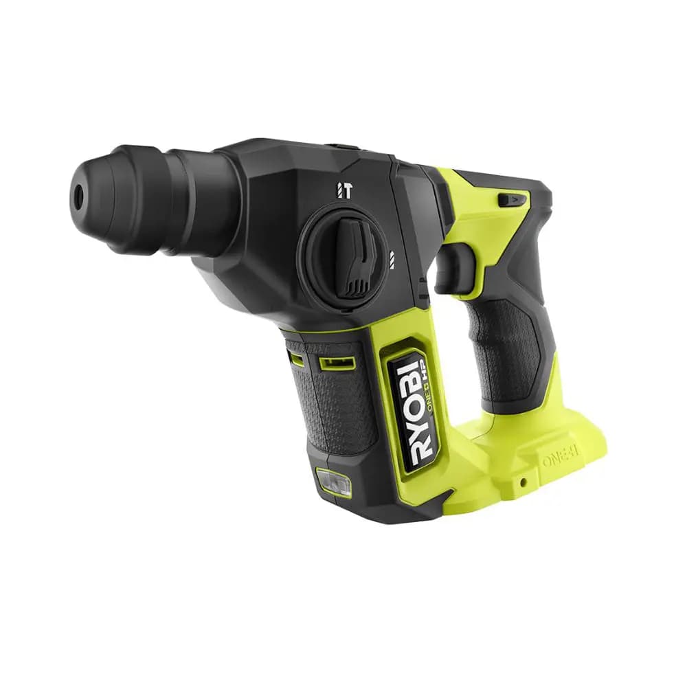 RYOBI 18V ONE+ HP Compact Brushless 5/8" SDS-Plus Rotary Hammer [Compact (Length) 11.4", Drill Capacity 5/8", RPM 0 - 1,250]