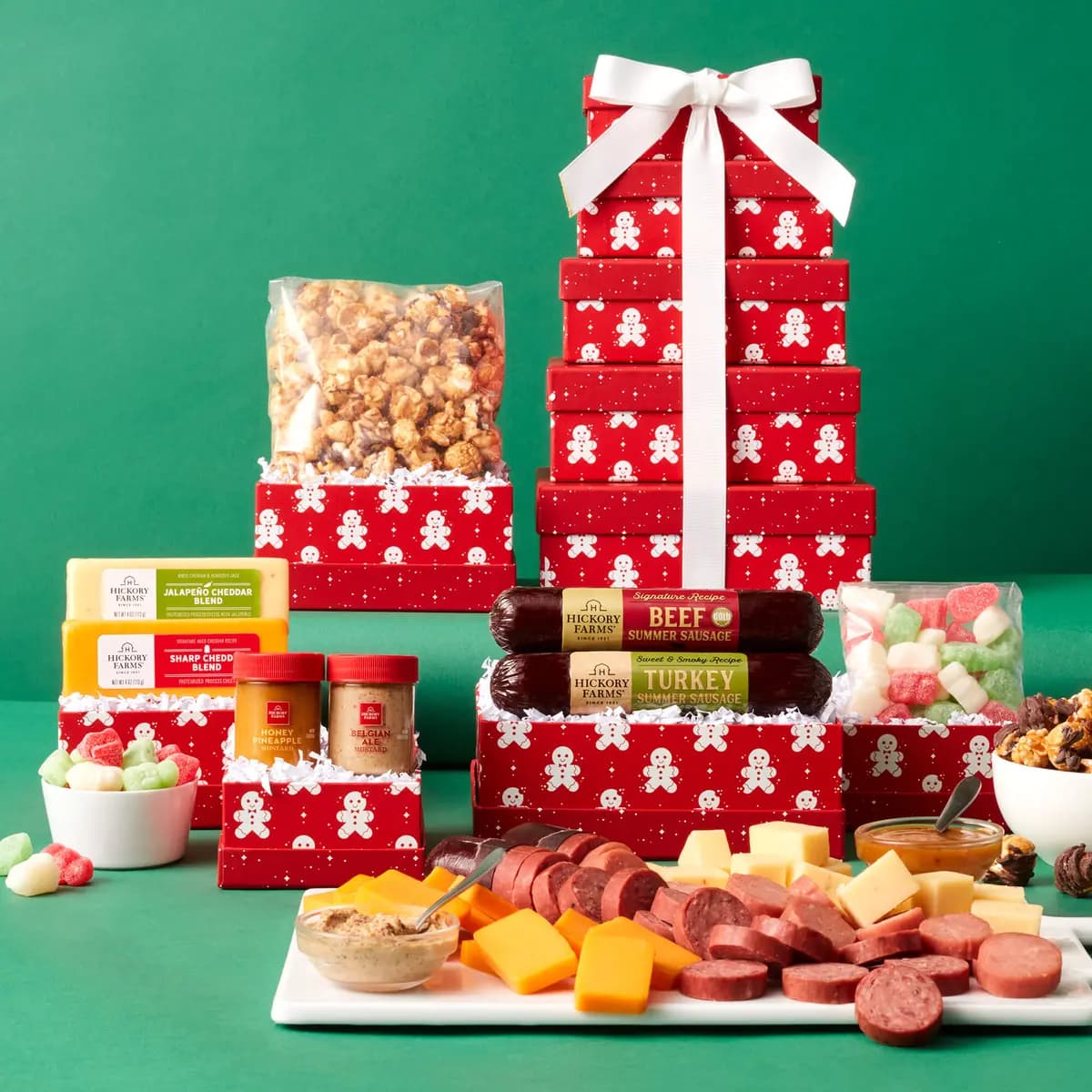 Holiday Sweet & Savory Gift Tower [4 oz, 4 oz, 4 oz]