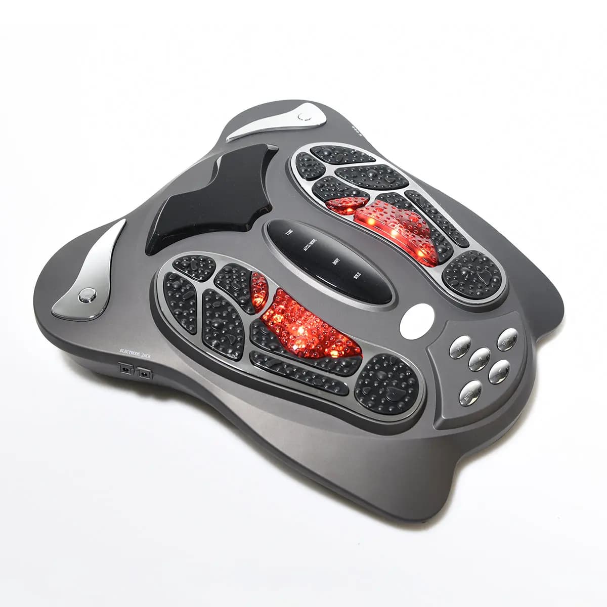 Sharper Image Soothing Pulse Foot Massager with Infrared Heat [16.5" L x 16.9" W x 4.1" H, 6.7 lbs, Adjustable intensity and 25 pulse modes]