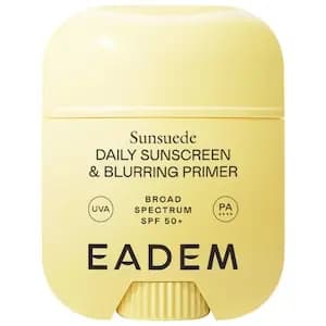 EADEM Sunsuede SPF 50+ Lightweight Sunscreen & Blurring Primer Stick 0.7 oz/20 g [Normal, Dry, Combination, and Oily, Balm, 0.7 oz/20 g]