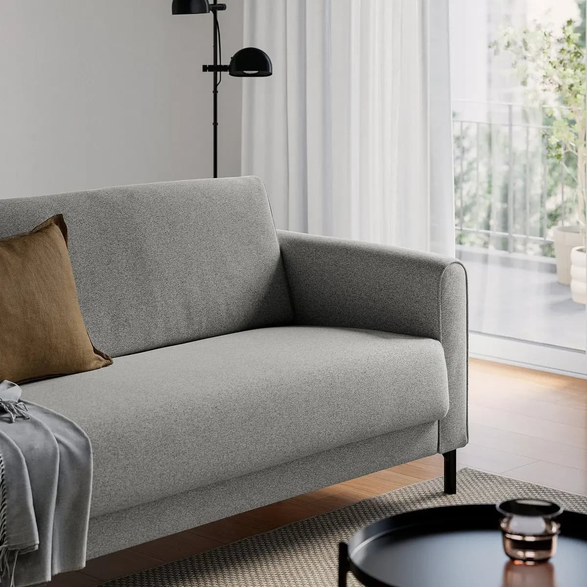 IKEA SALTMYRAN Sofa, Öreryd gray-beige [Width 73 5/8 ", Depth 31 1/8 ", Seat height 16 7/8 "]