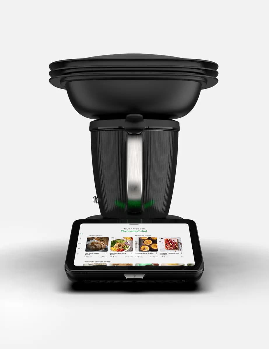 Thermomix TM7 + Round Serving Bowl [2.2 L mixing bowl, Wi-Fi Cookidoo, Varoma set]