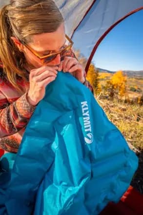 Klymit Static V BASE Sleeping Pad Ocean Depths [Backpacking Camping, Air, Rectangular]