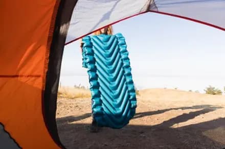 Klymit Static V BASE Sleeping Pad Ocean Depths [Backpacking Camping, Air, Rectangular]