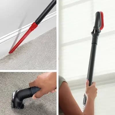 Hoover Cord Rewind Pro Upright Vacuum UH71300V 13.5" Cleaning Path Red/Black [Electric, 25 Feet, 8 Feet]