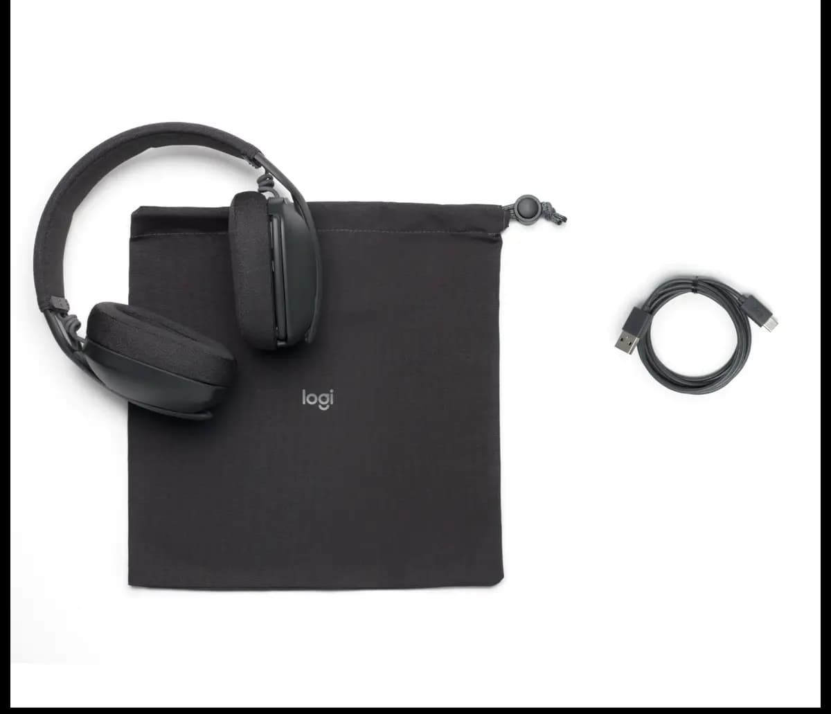 Logitech Zone Vibe 100 - Graphite [7.2 in (183 mm), 6.68 in (169.7 mm), 2.87 in (73 mm)]