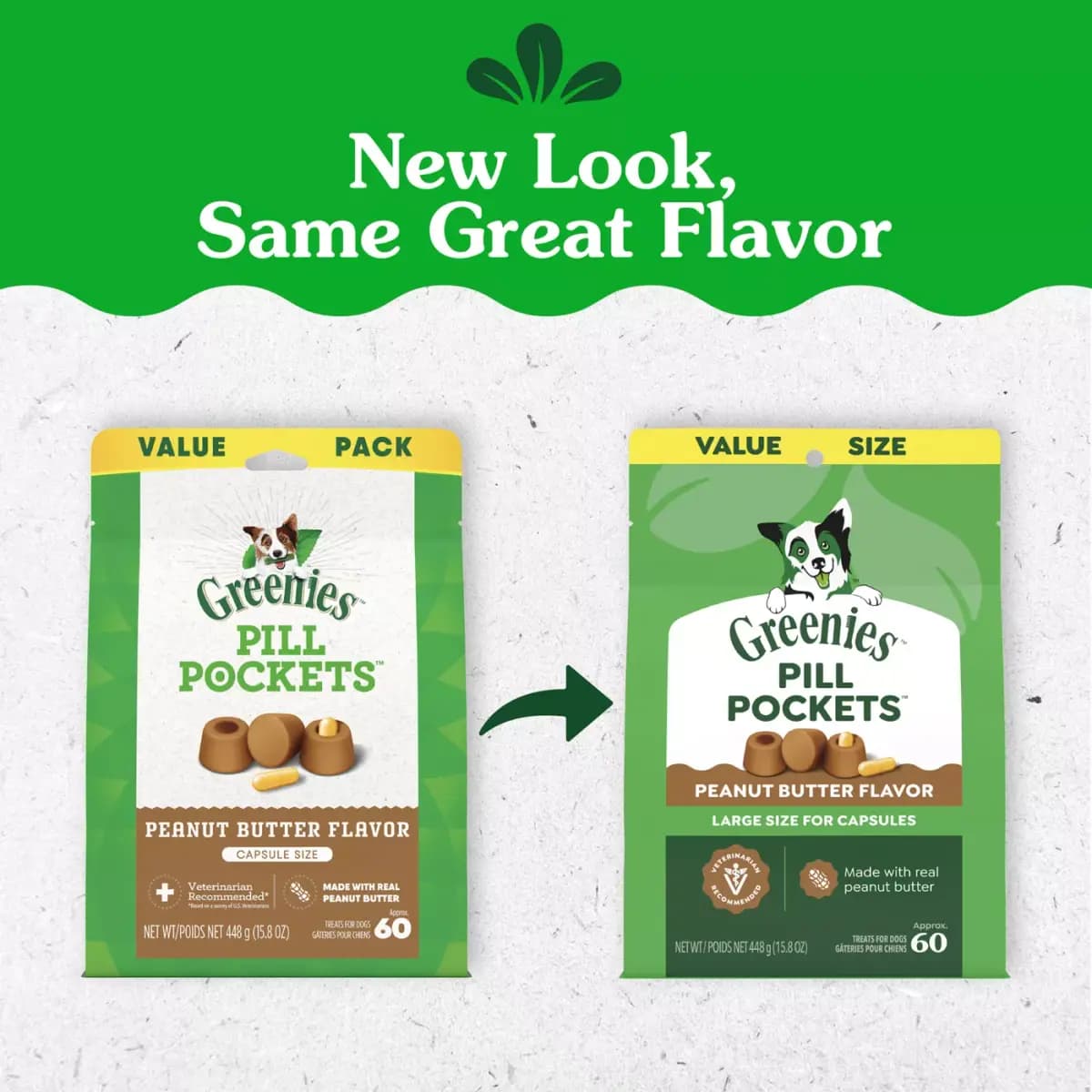 Greenies Pill Pockets for Dogs, Canine Treats - Capsule, Peanut Butter, 7.9 or 15.9 oz, 30 or 60 Ct [Description and Overview Turn Pill Time Into Treat Time! Greenies, Product Bran